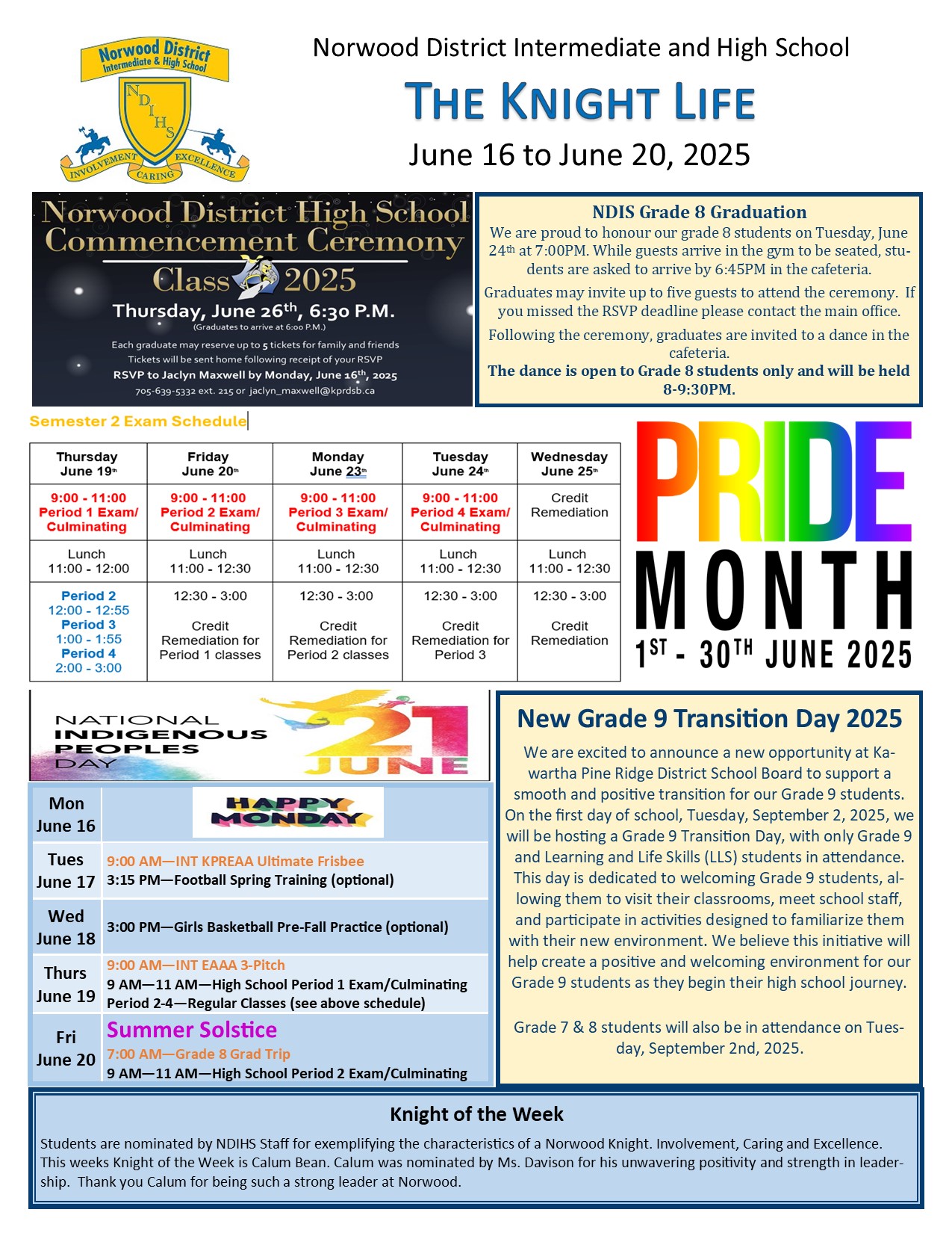 Knight Life June 16th - 20th
